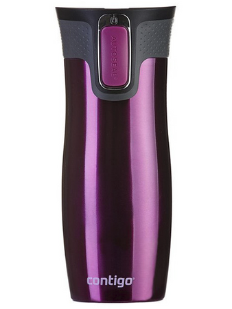 Kubek termiczny Contigo 470ml stalowy, purpurowy