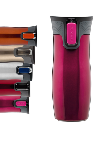 Kubek termiczny Contigo 470ml stalowy, purpurowy
