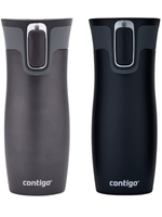 Contigo West Loop 2.0 Thermal Mug Set 470ml - Matte Graphite + Matte Black