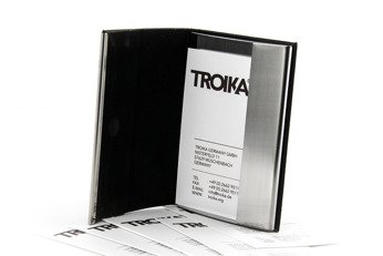 Etui na wizytówki CARD STAND Troika - Czarny