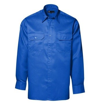 Koszula robocza poliester/bawełna marki ID, Niebieski