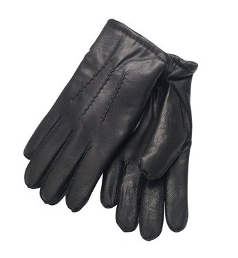 Rękawiczki z koźlej skóry marki ID, Czarny