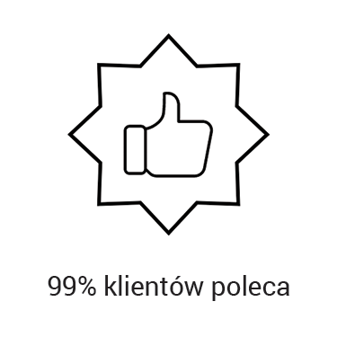 99% Klientów poleca