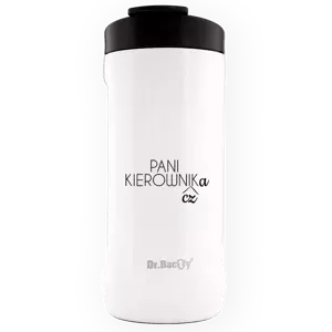 Coffee thermal mug Dr. Bacty Notus for the Manager - white