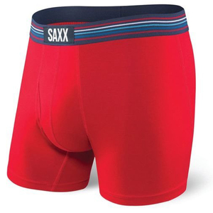 Comfortable men's boxer briefs SAXX ULTRA Boxer Brief Fly - red.