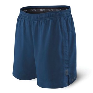 Men's 2-in-1 SAXX KINETIC SPORT training sports shorts - navy blue.