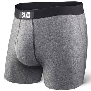 Men's comfortable SAXX ULTRA Boxer Brief Fly - gray melange.