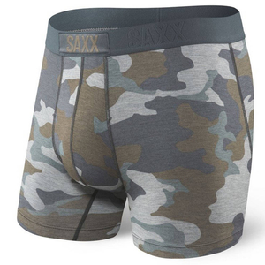 Men's quick-drying SAXX VIBE Boxer Brief Modern Fit camouflage - gray.