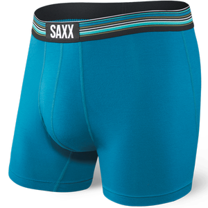 Men's quick-drying SAXX VIBE Boxer Briefs - blue.
