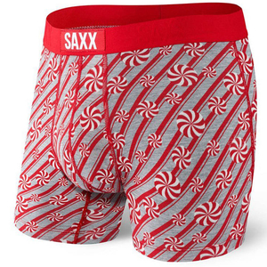 Men's quick-drying SAXX VIBE Boxer Briefs - candy red.