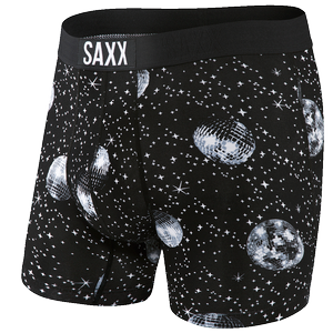 Men's quick-drying SAXX VIBE Boxer Briefs - galaxy black.