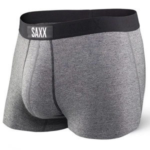 Men's short quick-drying SAXX VIBE Trunk - grey melange.