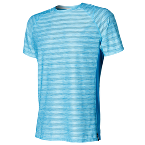 Men's short-sleeved sports t-shirt made from recycled materials SAXX HOT SHOT - blue.