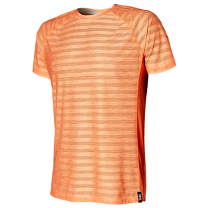 Men's short-sleeved sports t-shirt made from recycled materials SAXX HOT SHOT - orange.