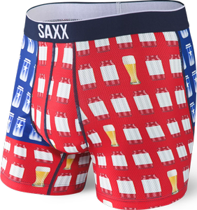 Men's sports boxer briefs SAXX VOLT Boxer Brief American pilsner - red.