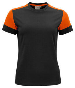 Modern Prime T Lady shirt by Printer - Black - Orange.