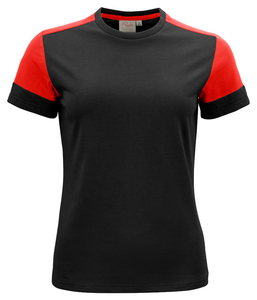 Modern Prime T Lady shirt by Printer - Black - Red.