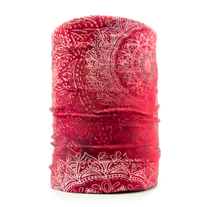 Multifunctional scarf Dr. Bacty Mandala Redrose
