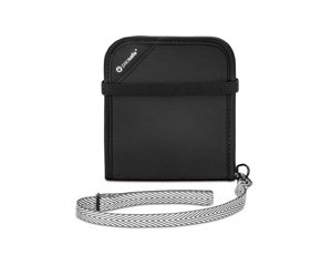 Pacsafe RFIDsafe v100 small anti-theft wallet - black