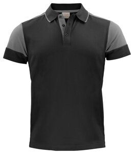 Prime Polo shirt by Printer - Black - Grey.