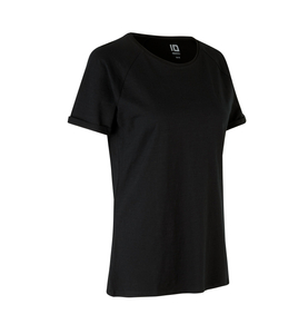 T-shirt CORE type slub, women's, brand ID - Black