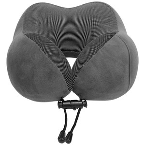 Travel cushion on the neck Dr. Bacty - gray. Plus ear plugs and eye band