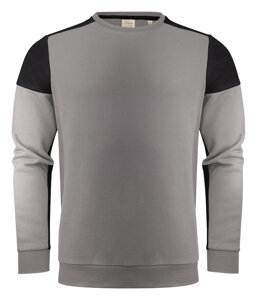 Two-tone Prime Crewneck sweatshirt by Printer brand - Beige - black.