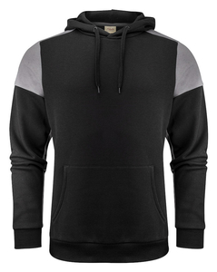 Two-tone Prime Hoodie sweatshirt by Printer - Black - gray.