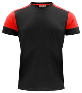 Two-tone Prime T shirt by Printer brand - Black - Red.
