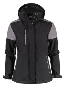 Two-tone insulated softshell Prime Padded Softshell Lady by Printer - Black - Grey.
