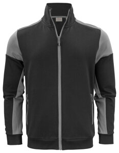 Unzippable Prime Sweatvest hoodie by Printer brand - Black - Grey.