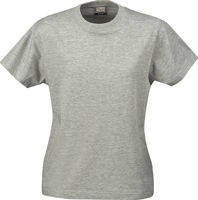 Women's T-shirt Ladies Heavy T-Shirt by Printer - Gray.