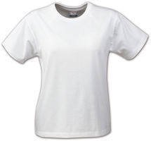 Women's T-shirt Ladies Heavy T-Shirt by Printer - White.