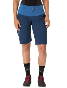 Women's bicycle shorts with Vaude Qimsa insert - navy blue