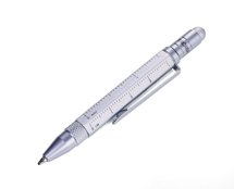 multifunctional ballpoint pen TROIKA construction liliput - silver.