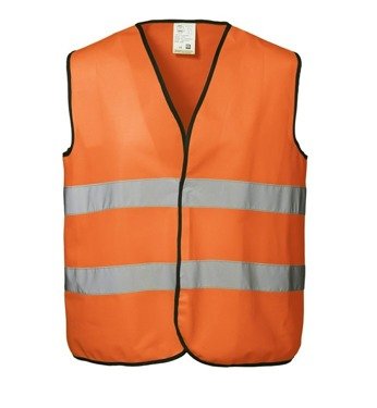 EN 20471 working vest from ID, Fluorescent orange