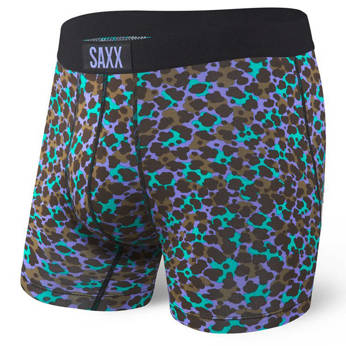 Men's quick-drying SAXX VIBE Boxer Briefs with polka dots - multicolored.