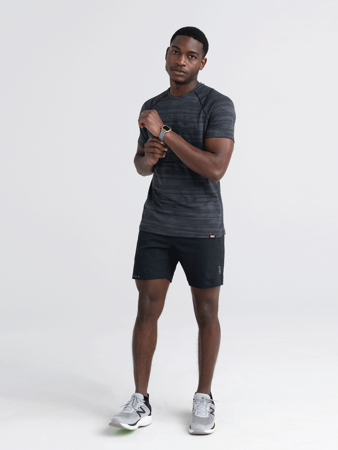 Men's sports shorts 2in1 Saxx Kinetic Sport - black