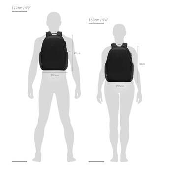 Pacsafe metrosafe ls350 anti-theft backpack econyl - black