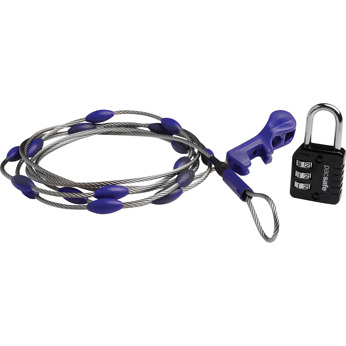 Pacsafe wrapsafe adjustable cable lock