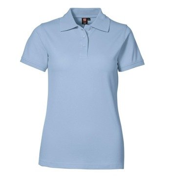 Piqué Polo -Hemd Stretch hellblau