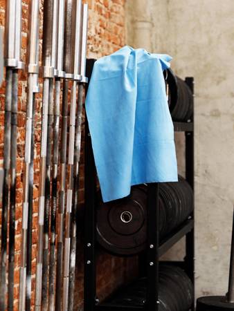 Schnelltrocknendes doppelseitiges handtuch Dr.Bacty 60x130 - blau