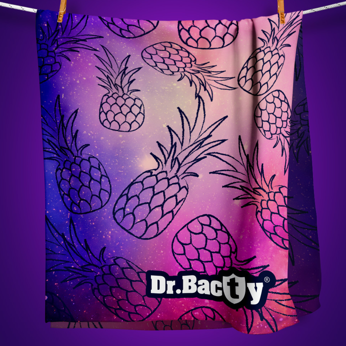 Strandtuch schnell trocknend beidseitig Dr.Bacty 70x140 - ananas