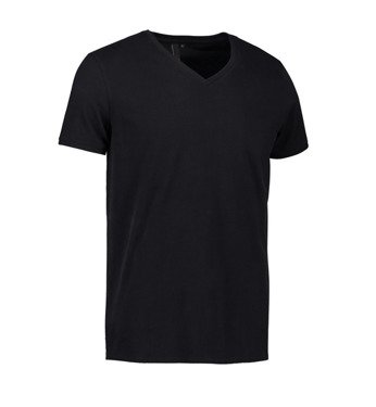 T-Shirt V-Ausschnitt T-Shirt von ID-Black