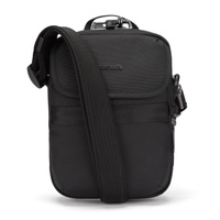 A small Pacsafe Metrosafe X 3 l anti-theft shoulder bag - black