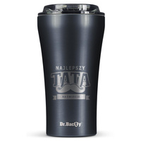 Dr.Bacty Apollo 2.0 thermischer Kaffeebecher 360 ml - Bester Papa - Gunmetal