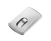 Etui na wizytówki SLIDE Troika - Srebrny