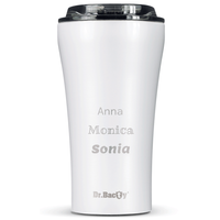 Ceramic-coated thermal Coffee Mug Dr.Bacty Apollo 2.0 360 ml - Glossy White