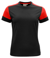 Moderne Prime T Lady T-Shirt der Marke Printer - Schwarz - Rot