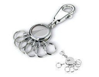 TROIKA keychain geometric waves